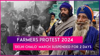 Farmers Protest 2024: Protesting Farmers Claim One Protester Died, Suspend 'Delhi Chalo' March For Two Days Till February 23